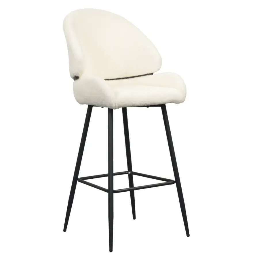 Tempo Kondela Barová židle SANAKO TYP 2 - bílá/černá