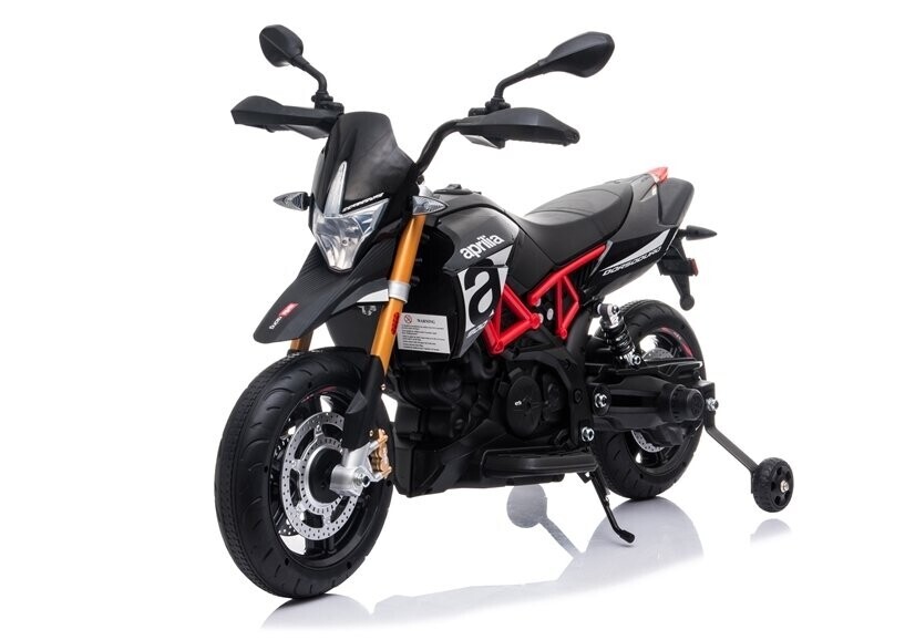 mamido Dětská elektrická motorka Aprilia černá