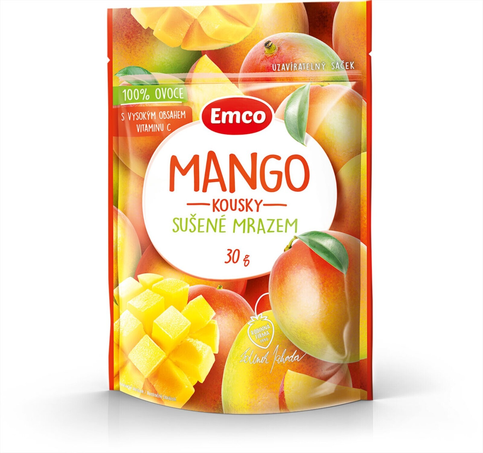 Mrazem sušené ovoce Emco - mango, 30 g