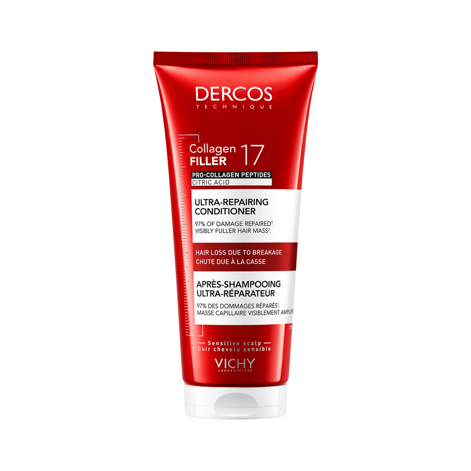 VICHY Collagen 17 Filler ultra-regenerační kondicionér s kyselinou citronovou a pro-kolagenovými peptidy 200 ml