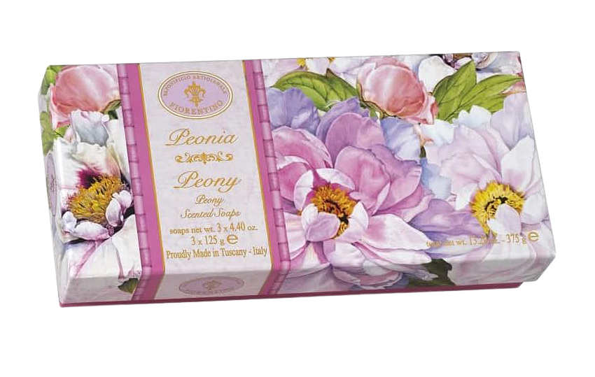 SAF FIORENTINO mýdlo Pivoňka 3 x 125 g