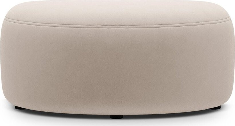 Béžová sametová podnožka Kate – Micadoni