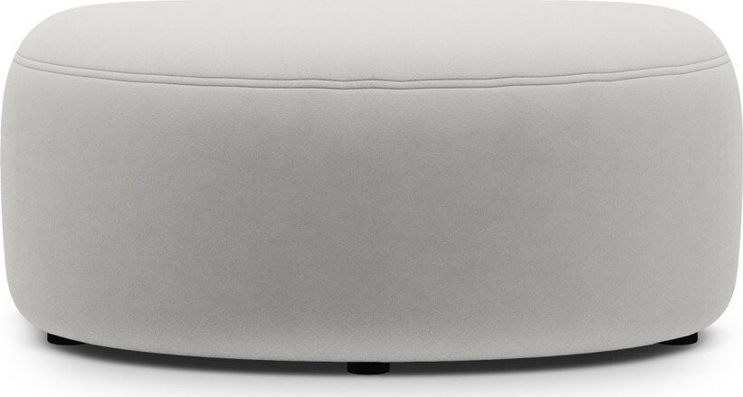 Světle šedá sametová podnožka Kate – Micadoni