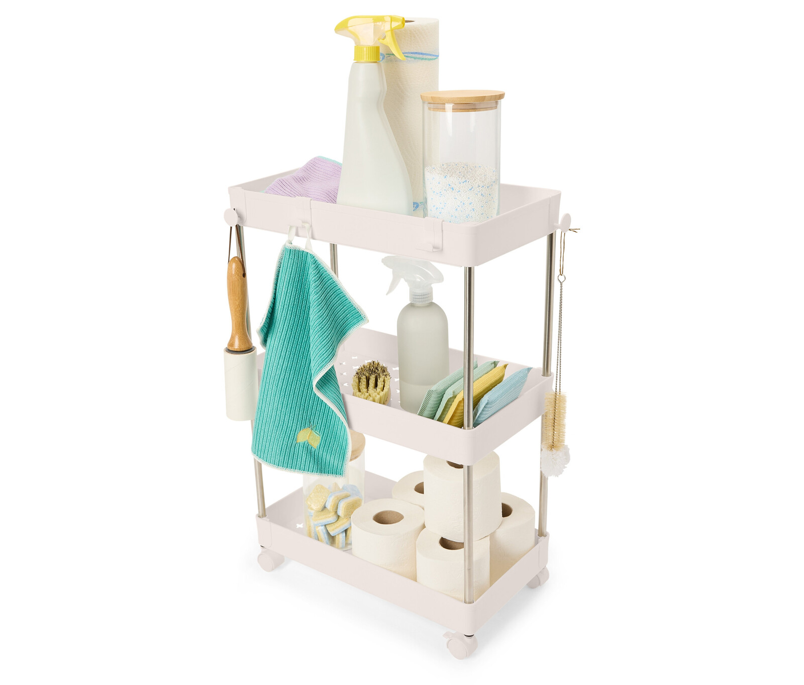 Tchibo - Úložný vozík - barva: bílá