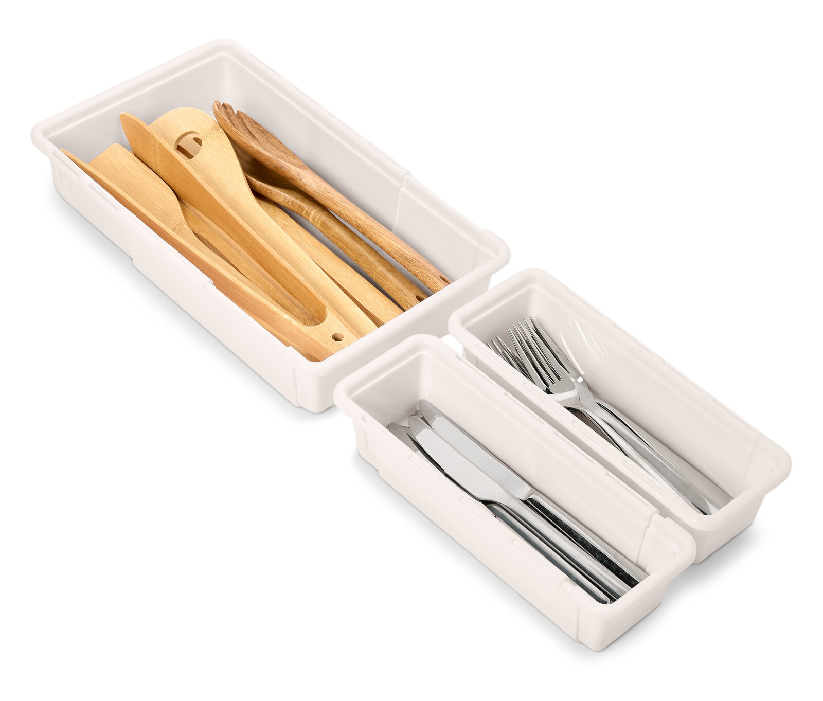 Tchibo - Výsuvné vložky do zásuvek - barva: bílá