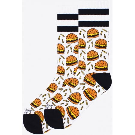 Ponožky American Socks Burger Mania - Bílá - Univerzální