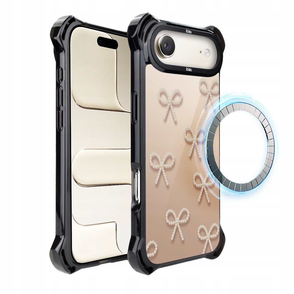 Pouzdro DropGuard Ultra pro iPhone Air Ibizu s MagSafe a perleťovými mašličkami