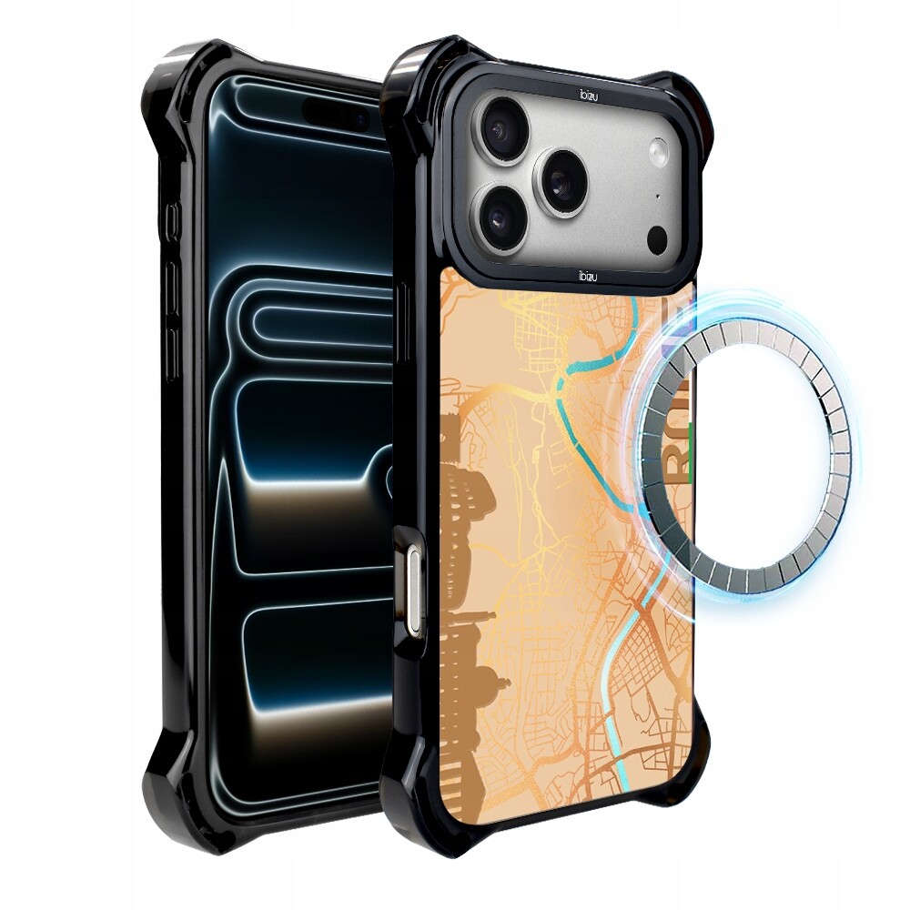 Pouzdro iPhone 17 Pro Max Ibizu DropGuard Ultra s MagSafe, Řím