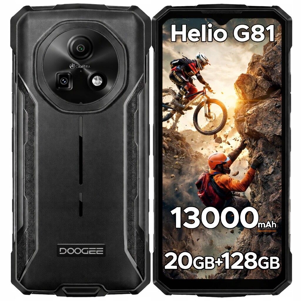 Doogee Fire5Pro 20+128GB, 13000mAh, Android 15, 6.6