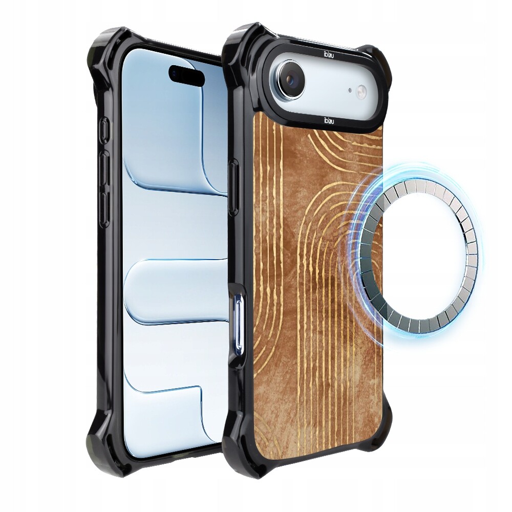 Pouzdro pro iPhone Air Ibizu DropGuard Ultra s MagSafe, pískové bludiště