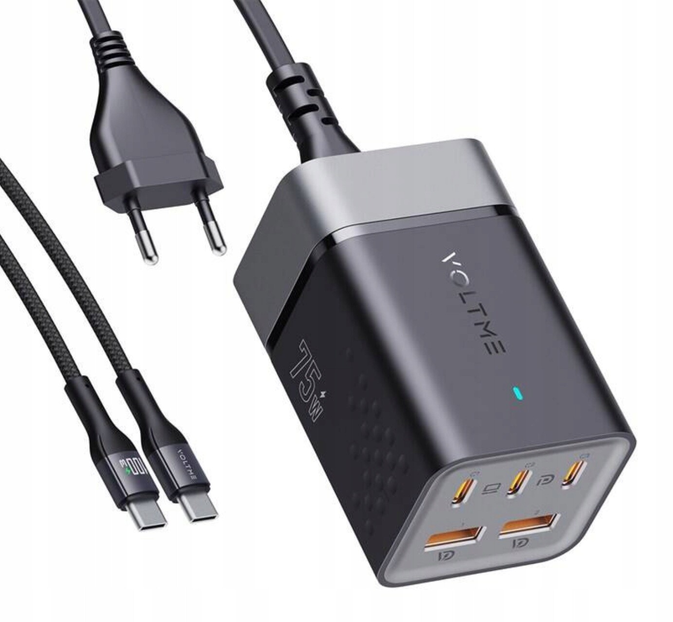 Usb adaptér Voltme Revo 45 Duo CC 45W Eu Černý
