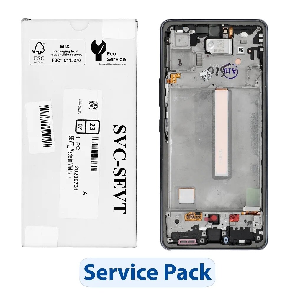 ServicePack LCD displej Samsung A53 5G A536B GH82-28024A černý