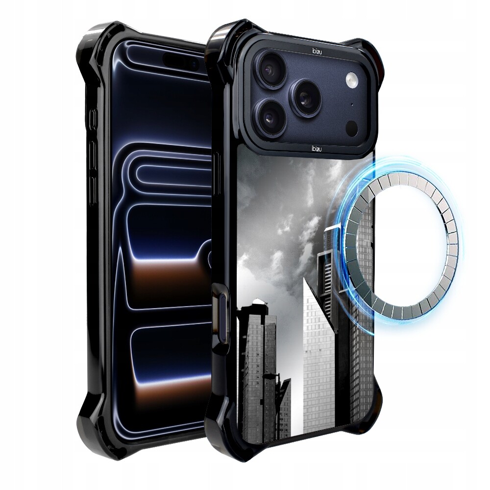 Pouzdro iPhone 17 Pro Ibizu DropGuard Ultra s MagSafe, Noir City, Manhattan
