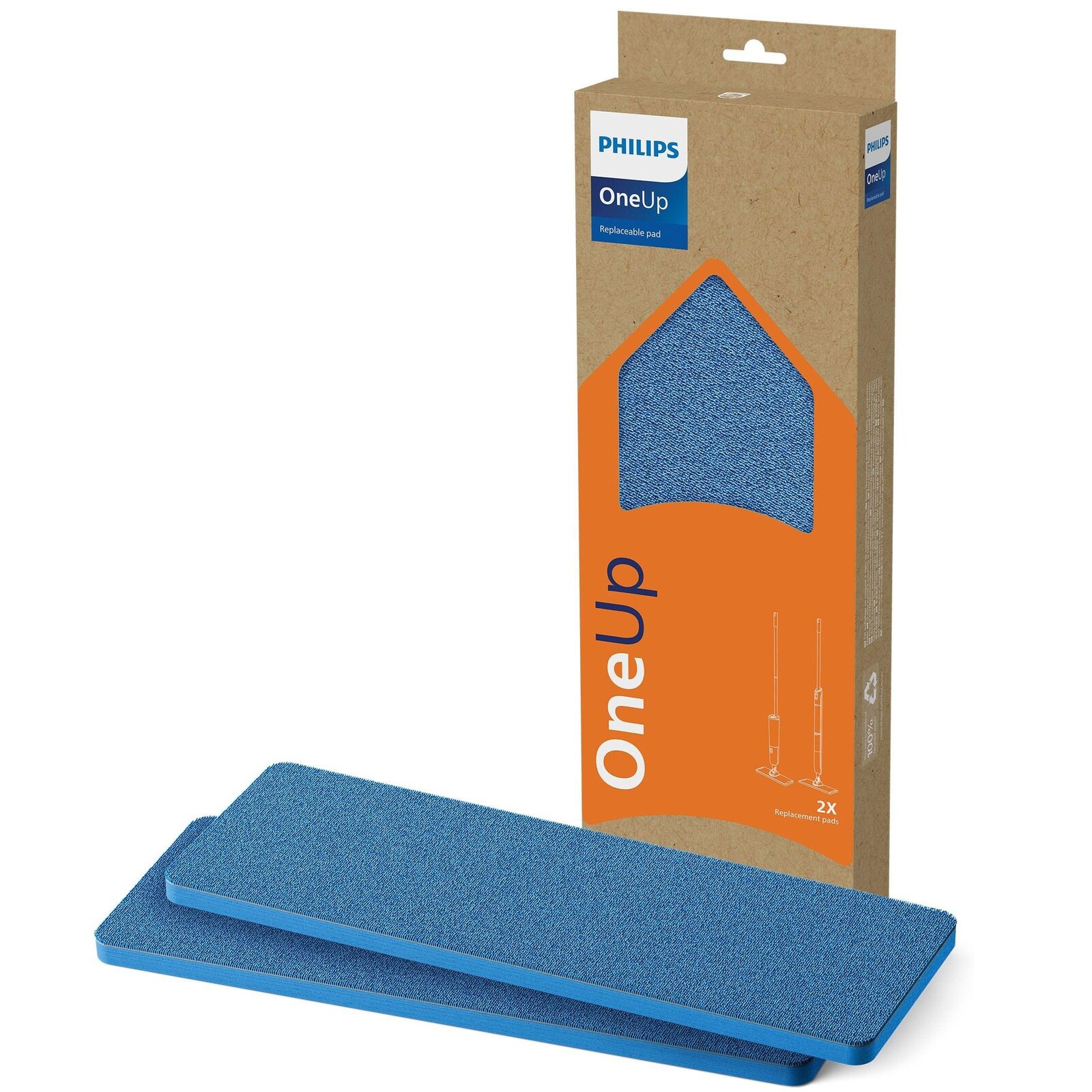 2x Mopovací nástavec Philips OneUp XV1882/20 pro XV3101/11 XV5113/01