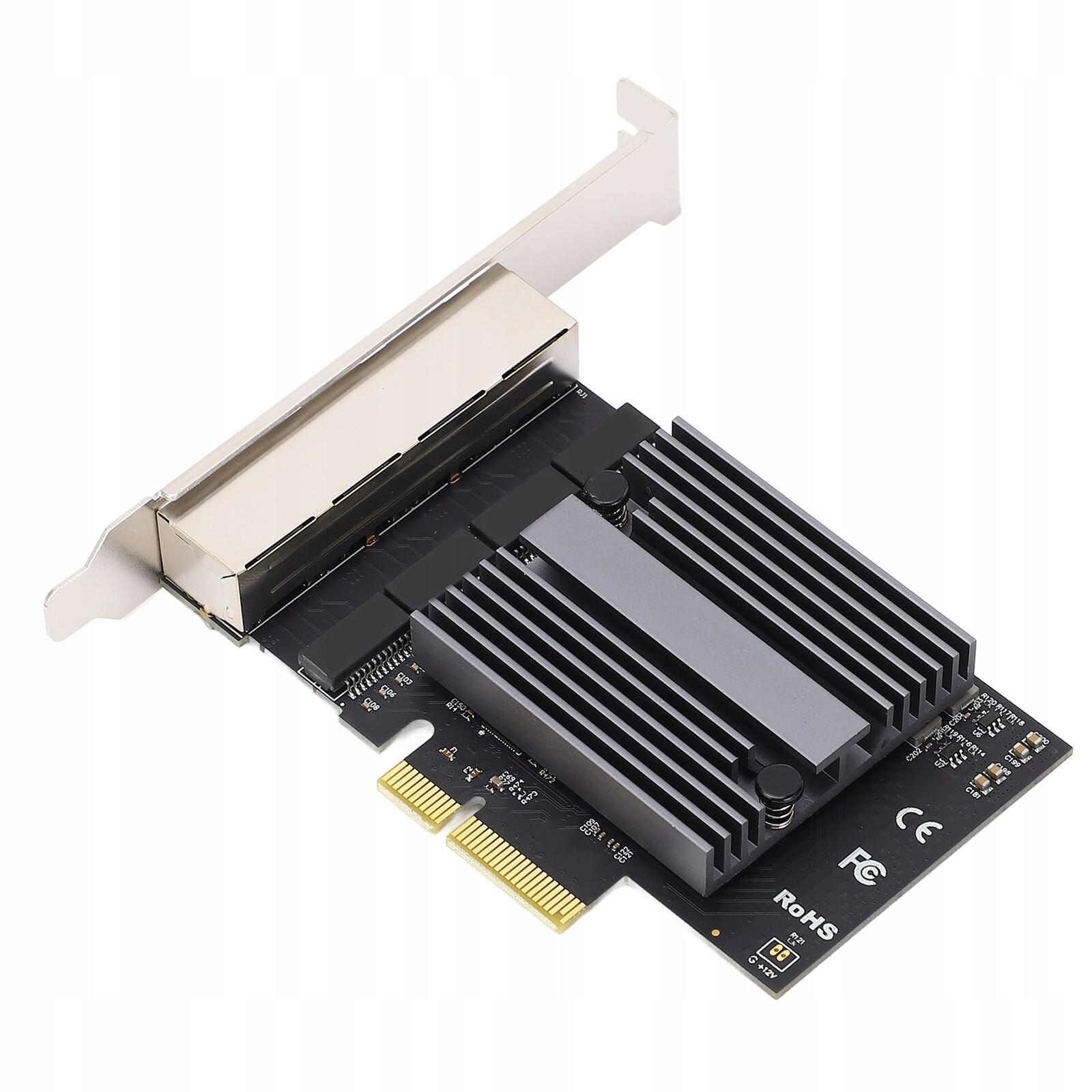 4 Port Gigabit Ethernet Card 8 Led Indikátory 2.5G Quad RJ45 karta Nic Hs