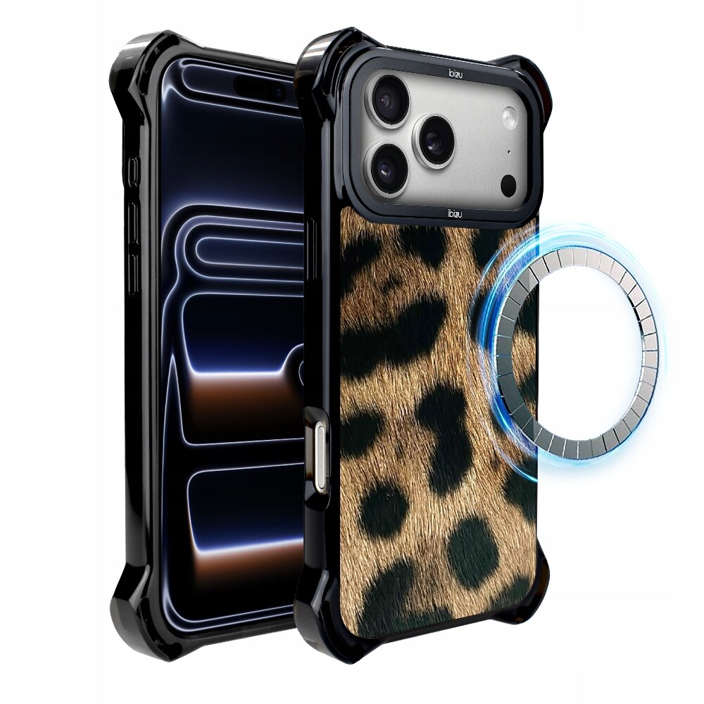 Pouzdro Ibizu DropGuard Ultra s MagSafe pro iPhone 17 Pro, barva Call of the Wild, leopardí