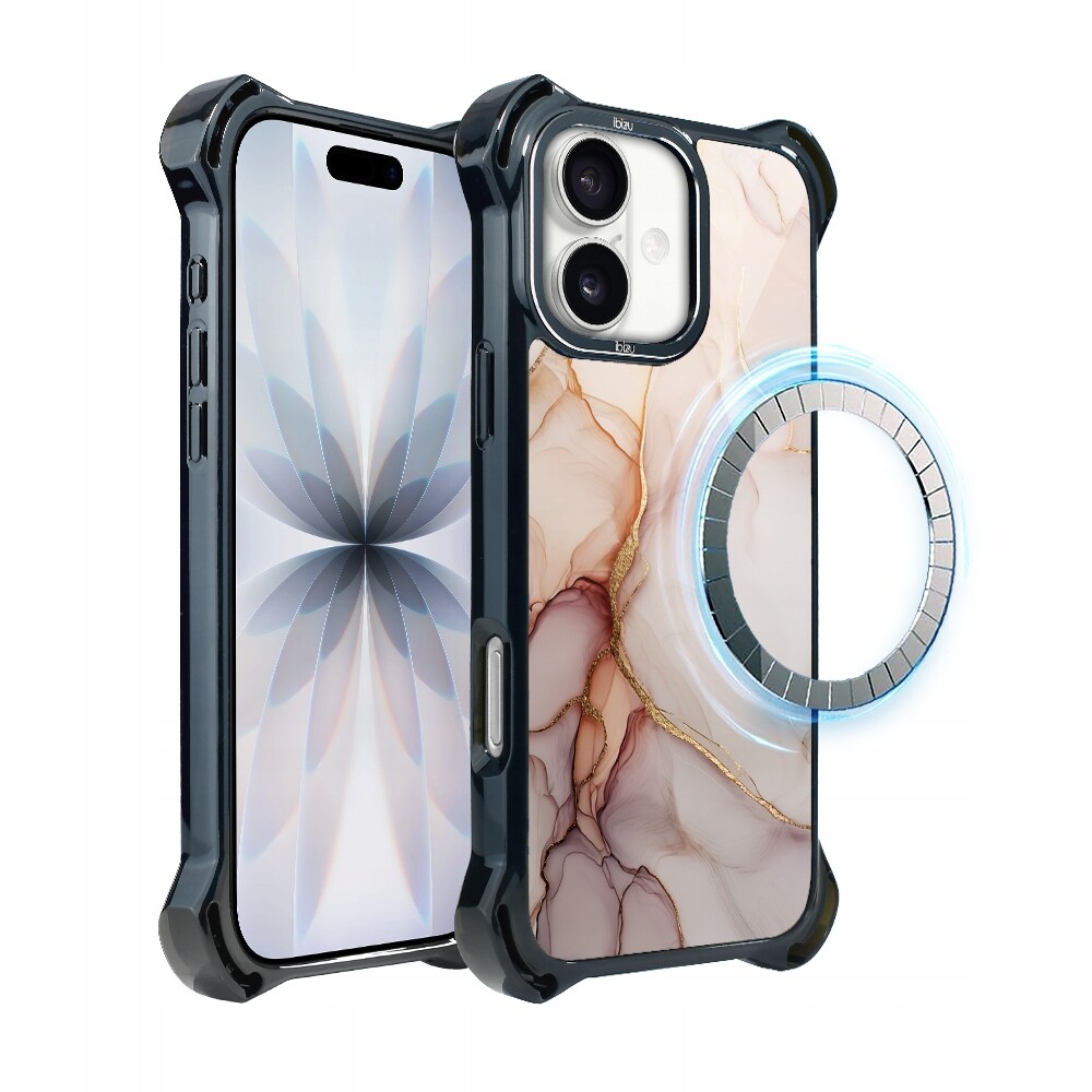 Pouzdro pro iPhone 17 Ibizu DropGuard Ultra s MagSafe, růžový alabastr