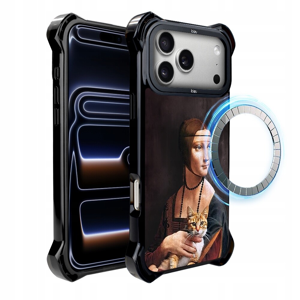 Pouzdro Ibizu DropGuard Ultra s MagSafe pro iPhone 17 Pro Max, barva Lady with Cat