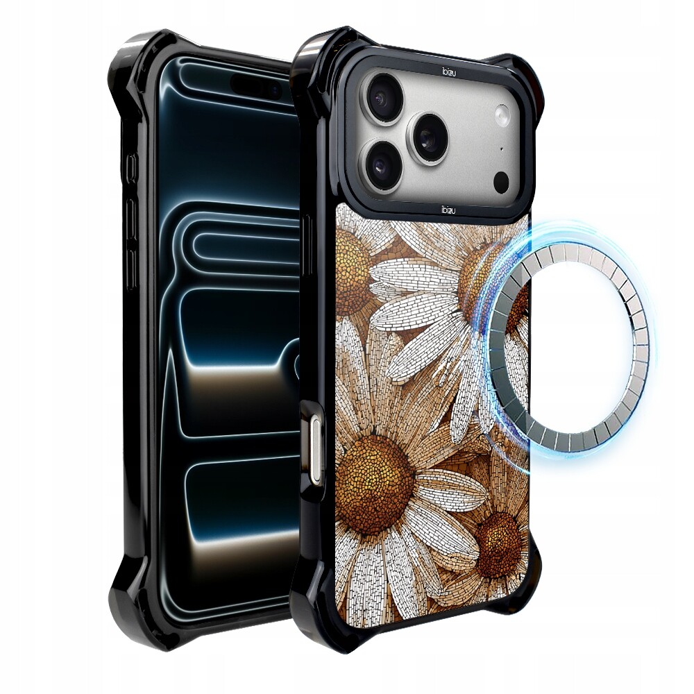 Pouzdro pro iPhone 17 Pro Max Ibizu DropGuard Ultra s MagSafe, mozaikové