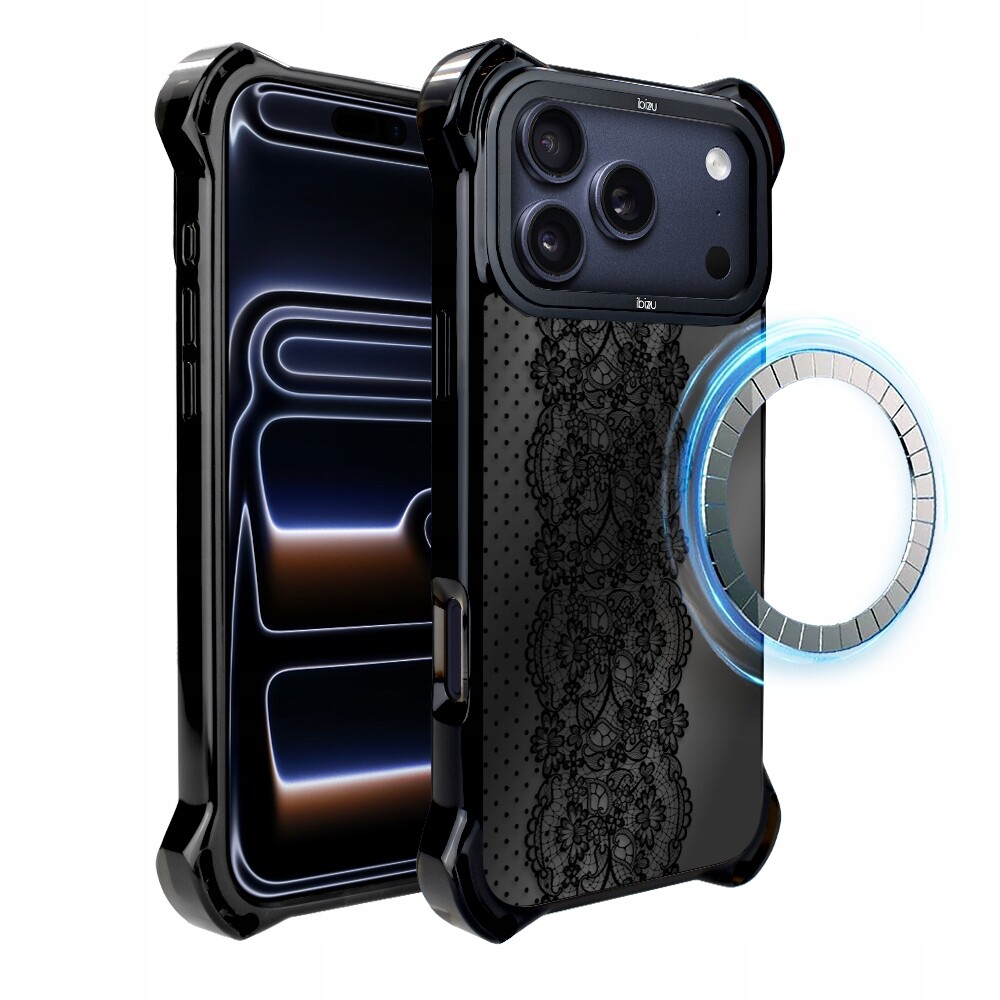 Pouzdro Ibizu DropGuard Ultra pro iPhone 17 Pro Max s MagSafe, krajkové