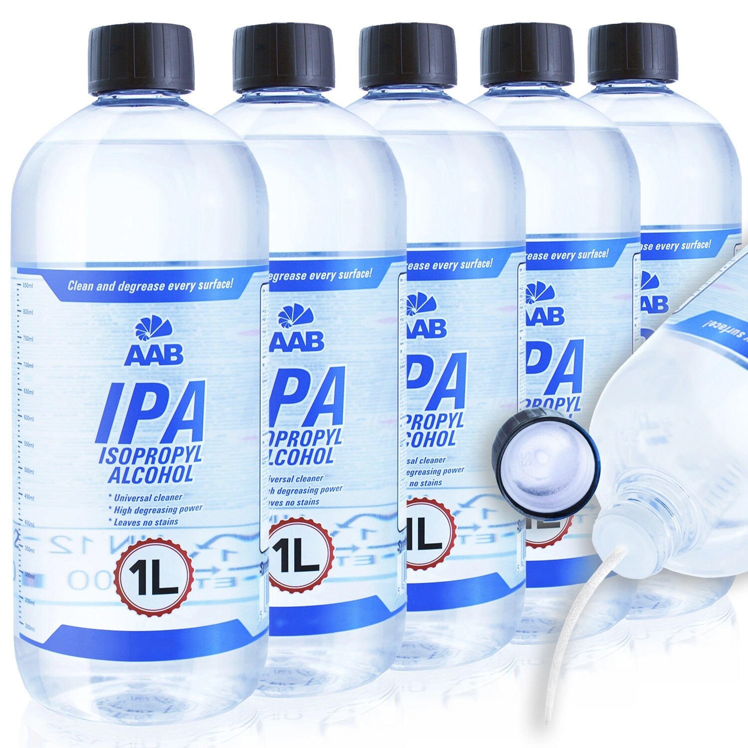 Aabcooling 5 x Isopropylalkohol Izopropanol Ipa 1L 99.7% Čištění