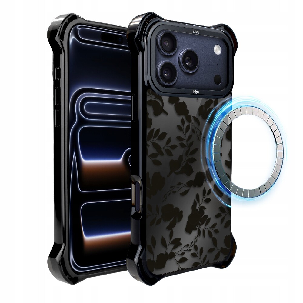 Pouzdro pro iPhone 17 Pro Ibizu DropGuard Ultra s MagSafe, stín listů