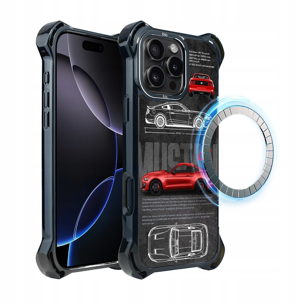 Pouzdro iPhone 16 Pro Ibizu DropGuard Ultra s MagSafe, Gt V8 „Coyote“