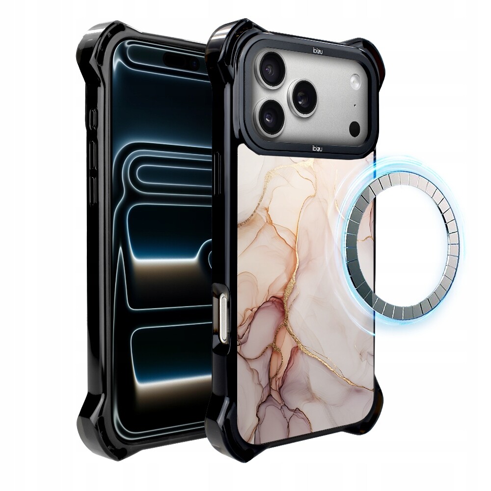 Pouzdro pro iPhone 17 Pro Ibizu DropGuard Ultra s MagSafe, růžový alabastr