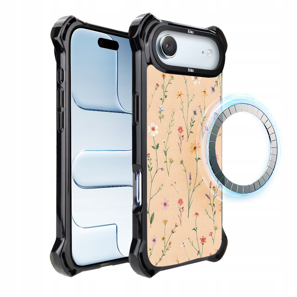 Pouzdro pro iPhone Air Ibizu DropGuard Ultra s MagSafe, korálová louka