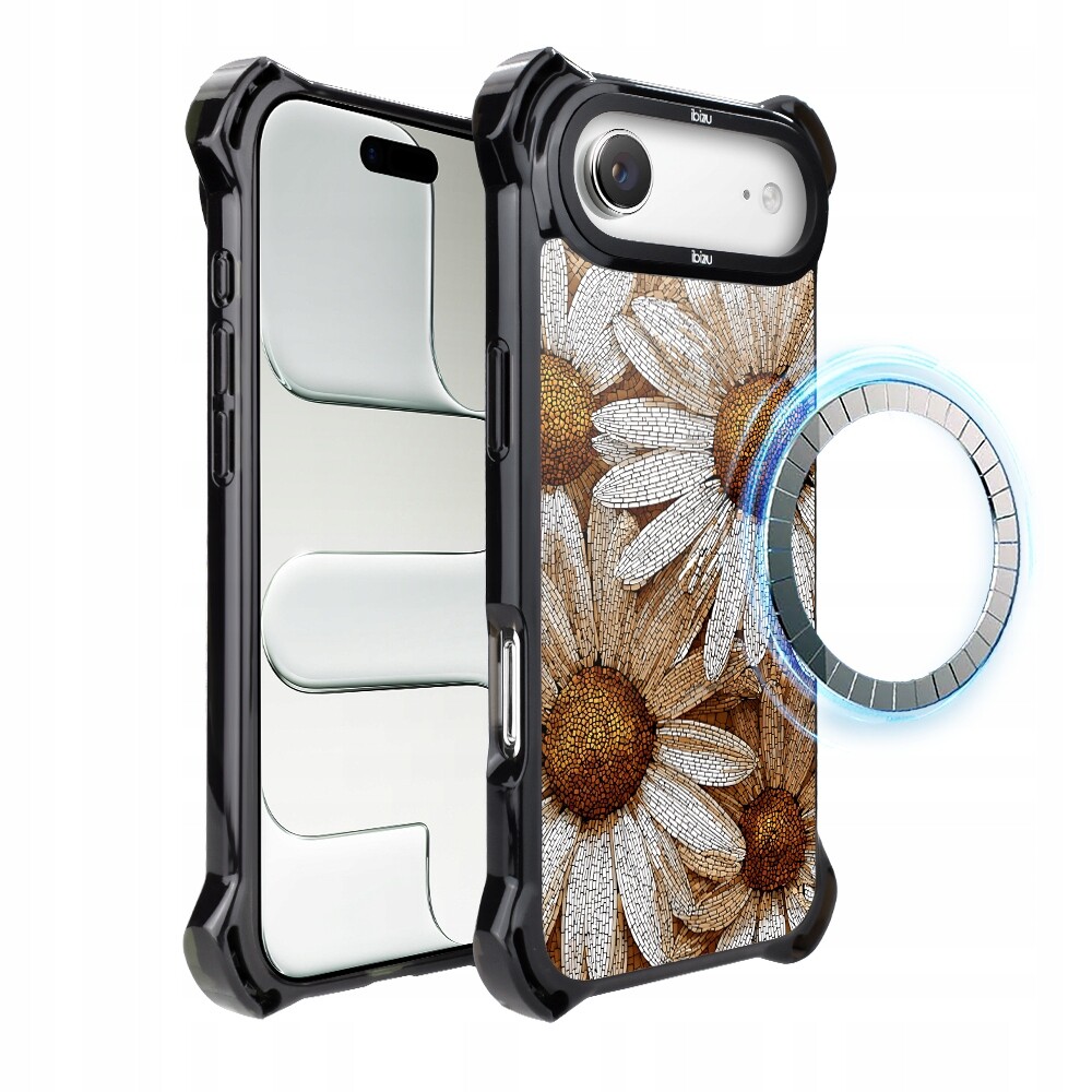 Pouzdro pro iPhone Air Ibizu DropGuard Ultra s MagSafe, Mozaika heřmánků