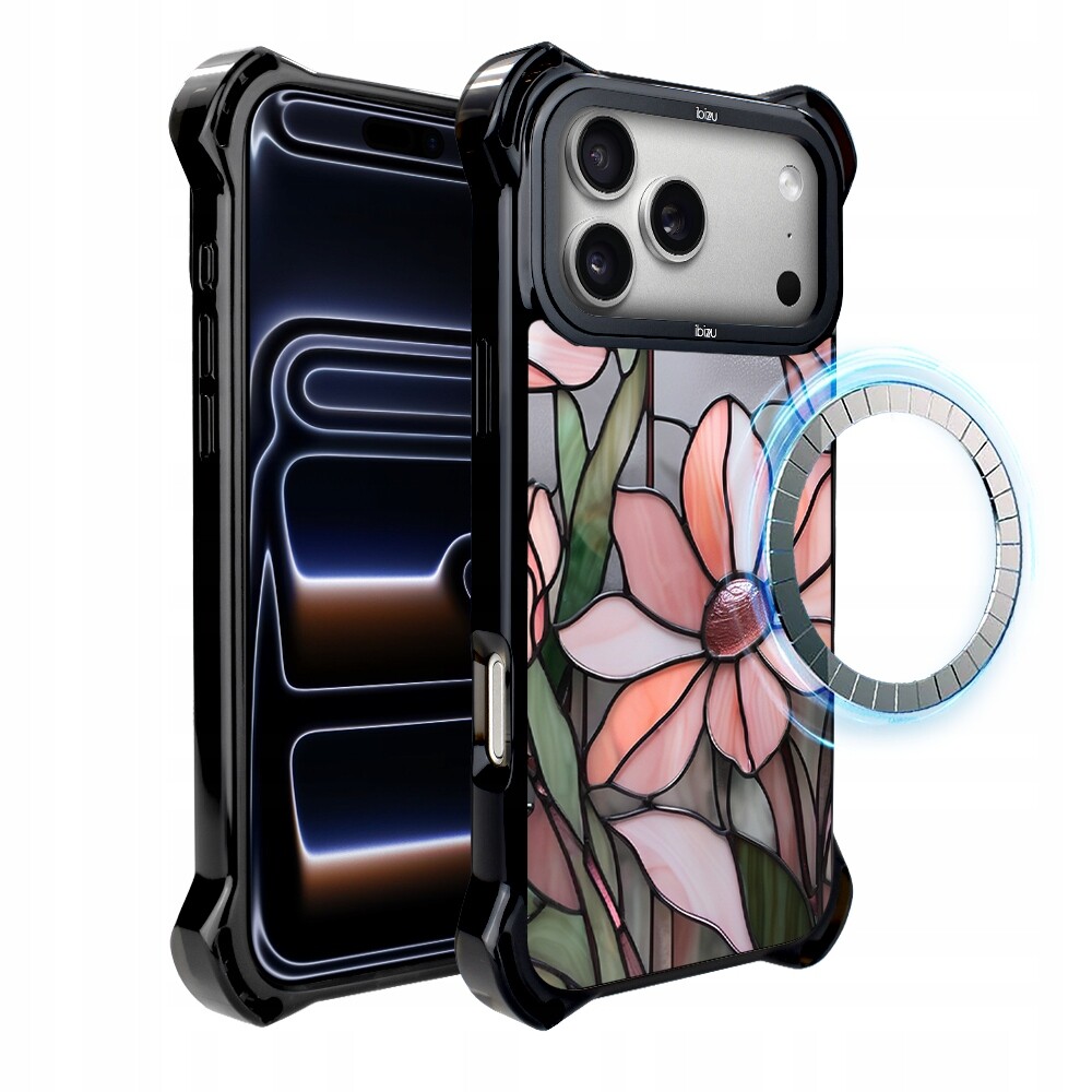 Pouzdro pro iPhone 17 Pro Max Ibizu DropGuard Ultra s MagSafe, růžová magnolie