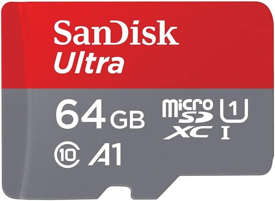 Adaptér pro paměťovou kartu SanDisk Ultra microSDXC 64GB, rychlost přenosu 120 MB/s, třída 10, U1, A1