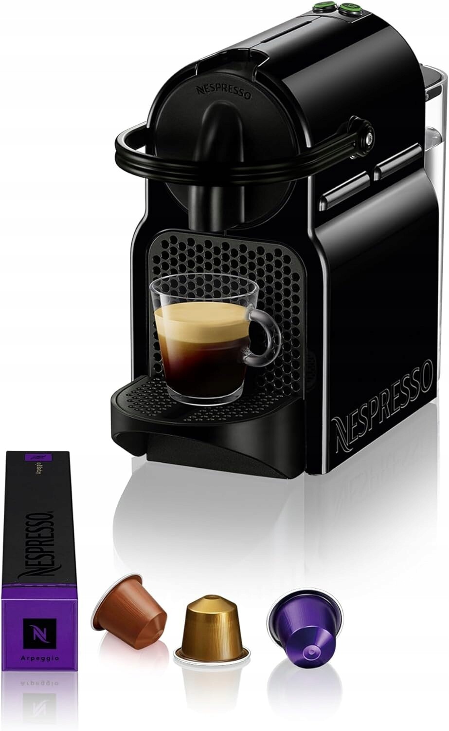 Nespresso Inissia Ekspres automatický systém kapslí černý 1260W