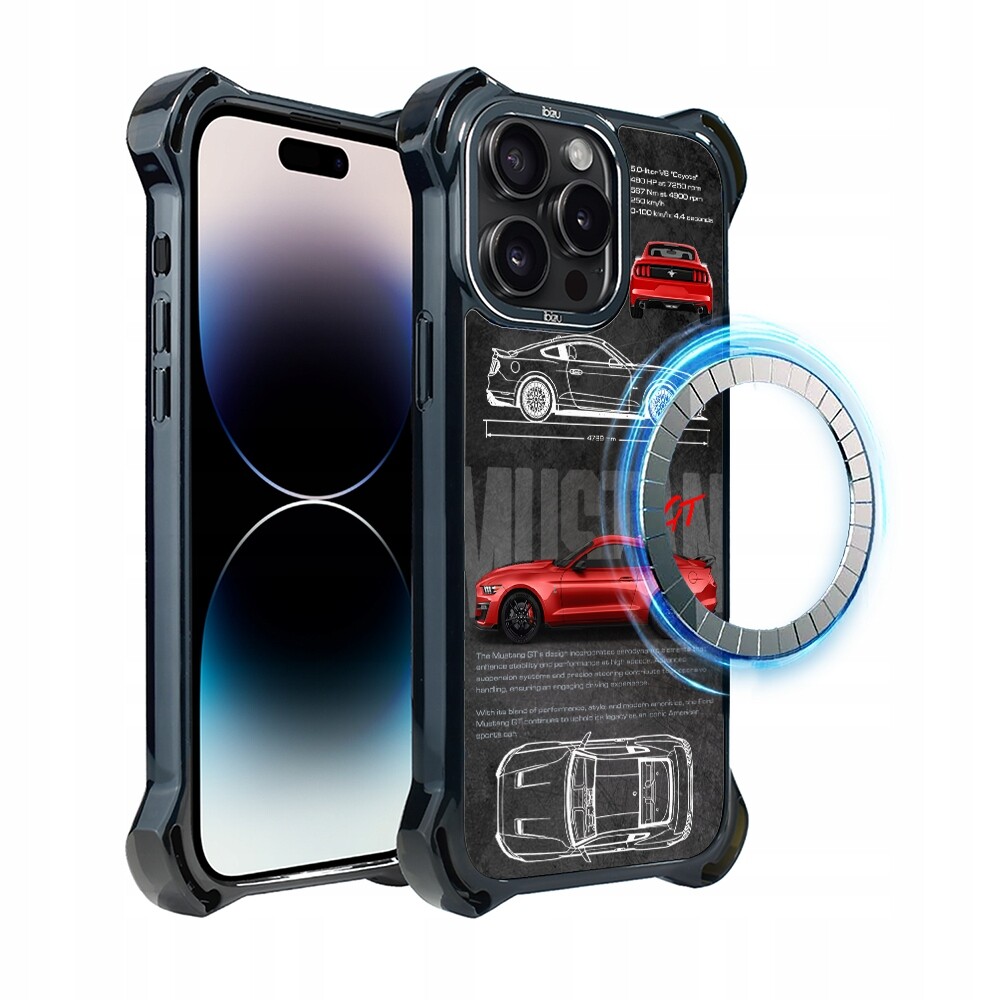 Pouzdro iPhone 14 Pro Max Ibizu DropGuard Ultra s MagSafe, Gt V8 „Coyote“