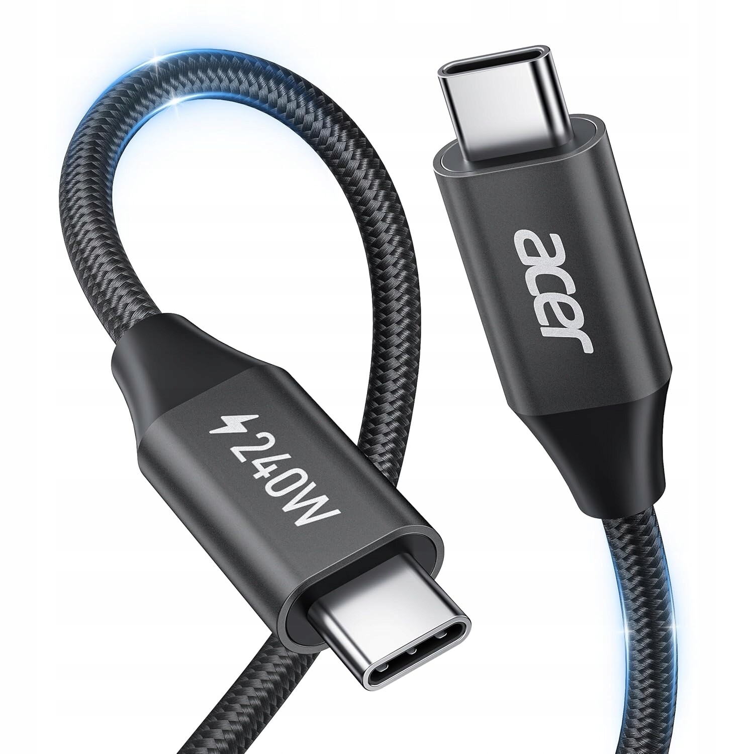Kabel Acer Usb C na Usb C 240W Pd 3.1 Rychlé nabíjení 3 m Notebook Telefon