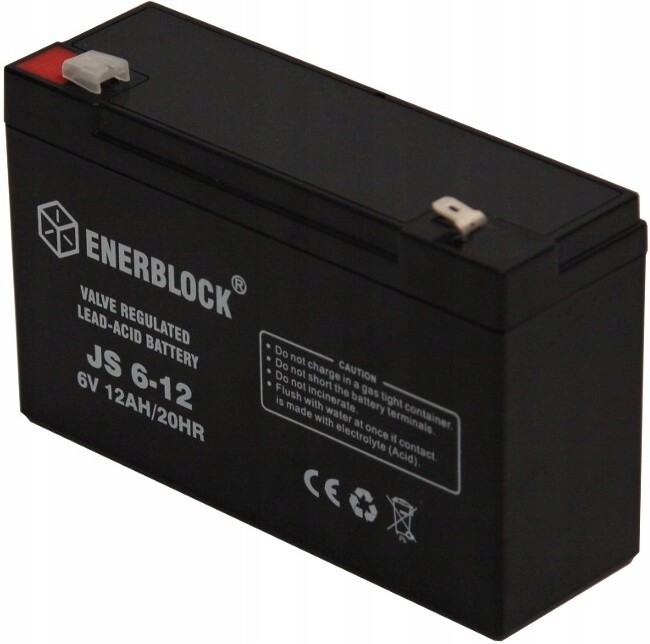 Akumulátor Agm 6V 12Ah Vrla výkonný auto hračka Ups Sada 10 Ks.