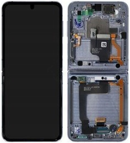 Samsung SM-F721B Galaxy Z Flip 4 LCD dotykový displej rámeček Modrý