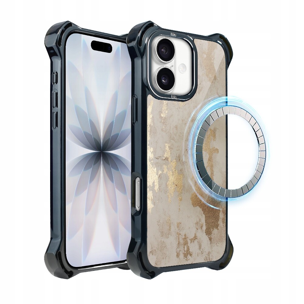 Pouzdro pro iPhone 17 Ibizu DropGuard Ultra s MagSafe, šampaňské zlato