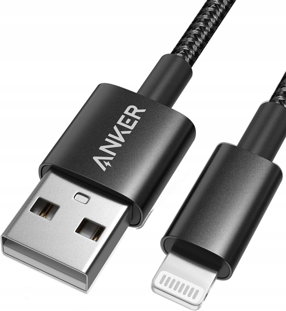 Anker 331 Kabel Lightning Usb A MFi Nylon Odolný iPhone iPad 1 m Černý