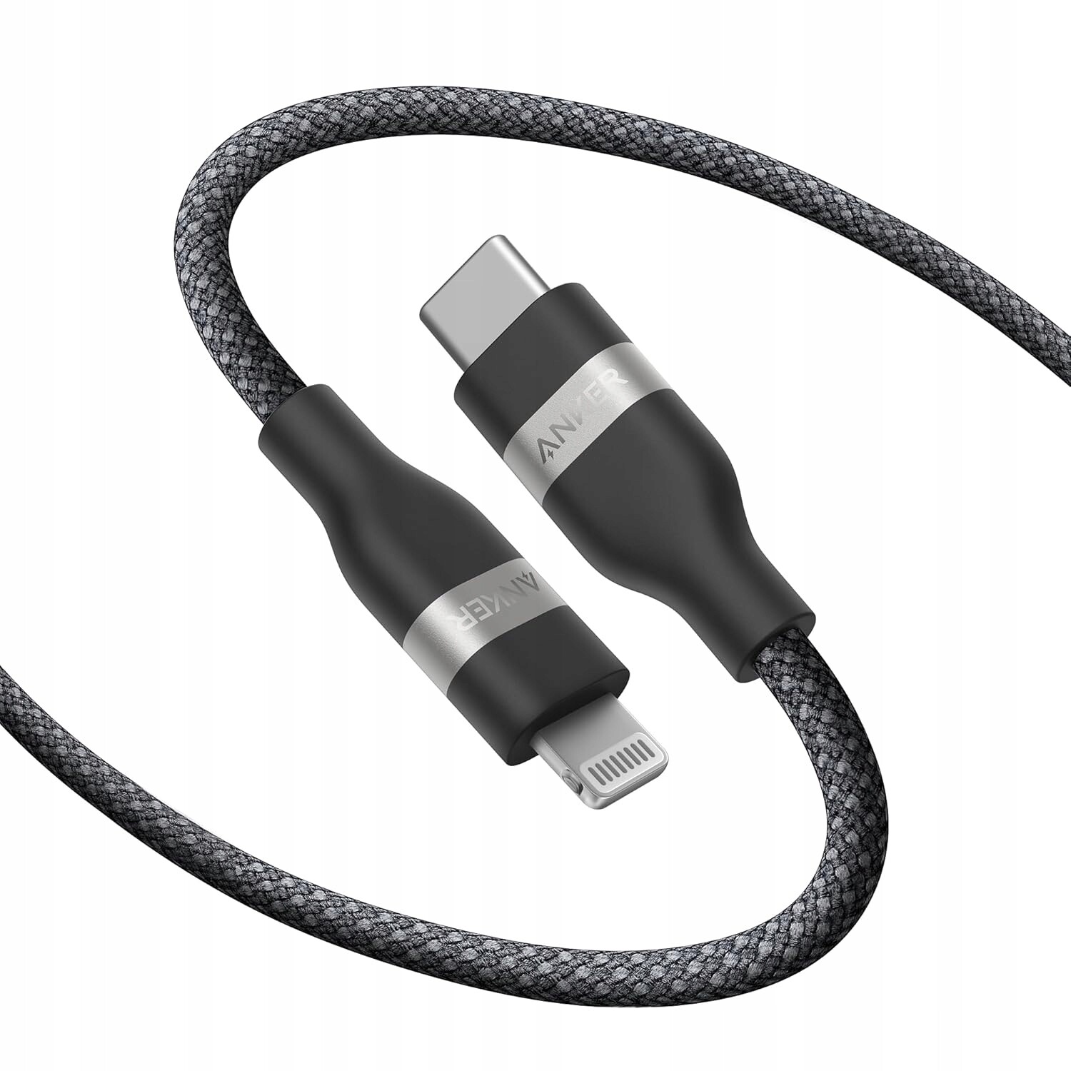 Anker Kabel Usb-c Lightning Rychlé nabíjení MFi Pletený Recyklovatelný 180 cm