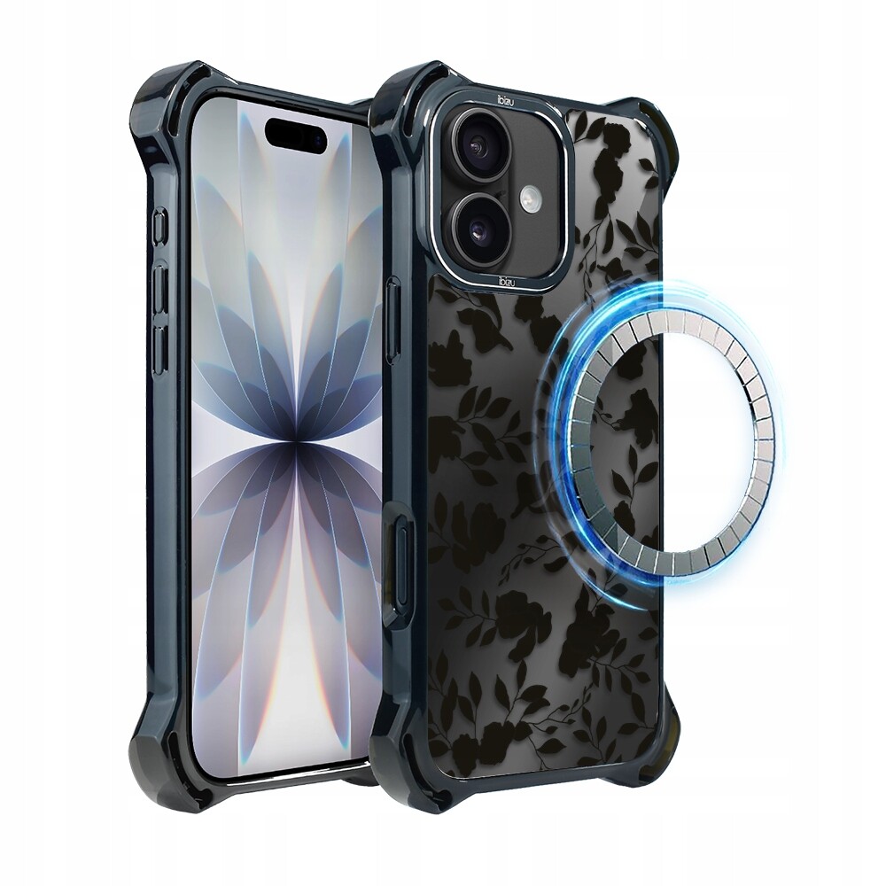 Pouzdro DropGuard Ultra pro iPhone 17 Ibizu s MagSafe, růžové, stín listu