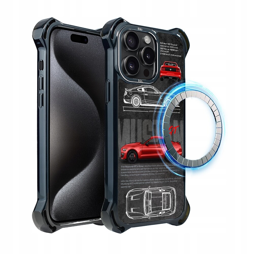 Pouzdro iPhone 15 Pro Max Ibizu DropGuard Ultra s MagSafe, Gt V8 „Coyote“