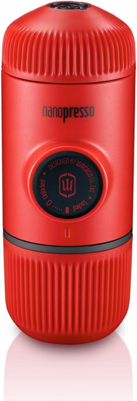 Wacaco Nanopresso cestovní ruční espresso kávovar 80 ml, červený filtr