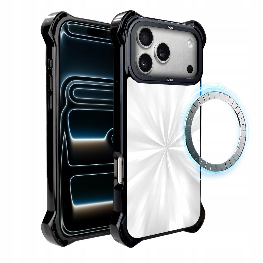 Pouzdro iPhone 17 Pro Max Ibizu DropGuard Ultra s MagSafe, perleťové