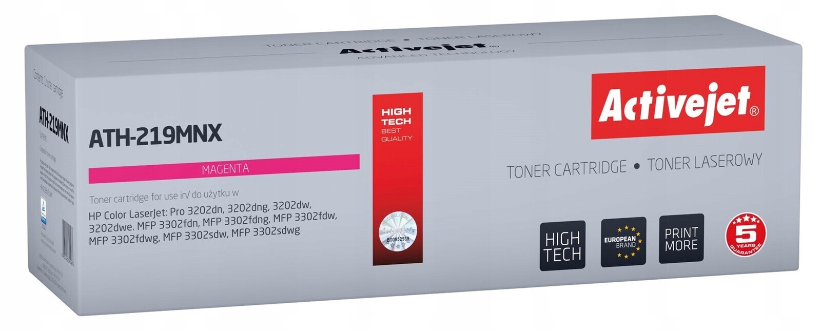 Activejet toner pro Hp 219X W2193X new ATH-219MNX