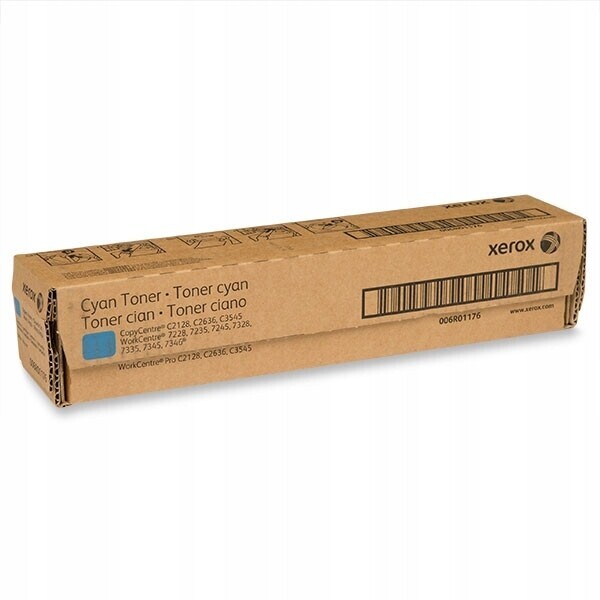 Toner Xerox C2128 006R01176 15 tisíc Cyan Modrý Originál C2128 C2636