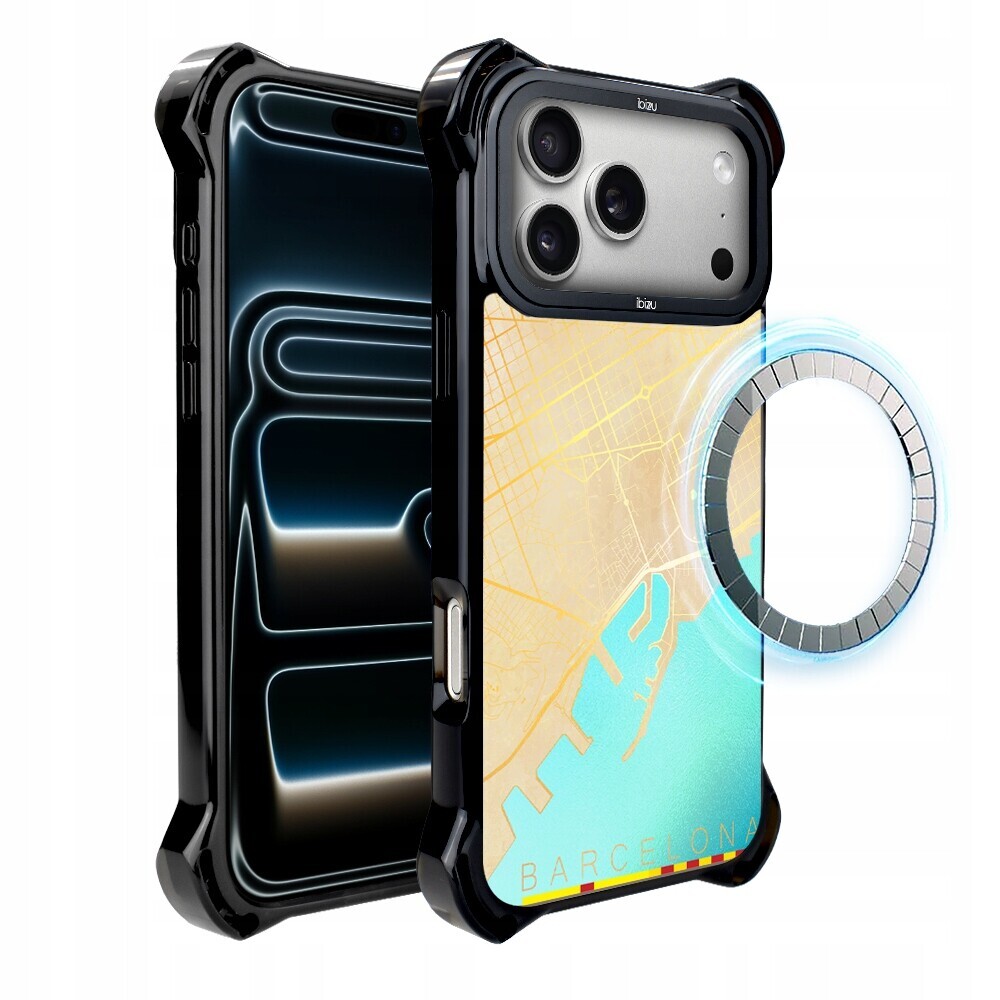 Pouzdro iPhone 17 Pro Max Ibizu DropGuard Ultra s MagSafe, Barcelona
