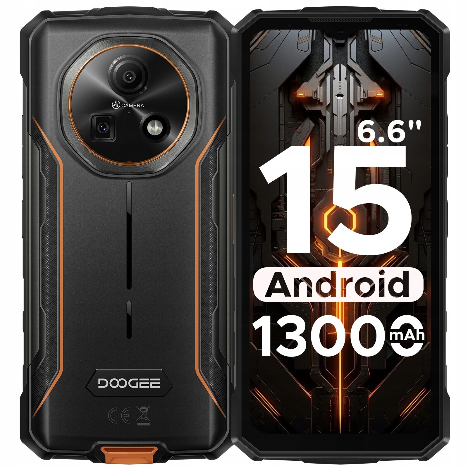 Smartphone Doogee Fire 5 3 Gb 64 Gb 4G (lte) oranžový