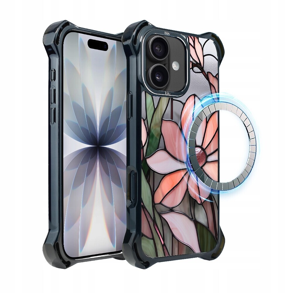 Pouzdro pro iPhone 17 Ibizu DropGuard Ultra s MagSafe, růžová magnolie