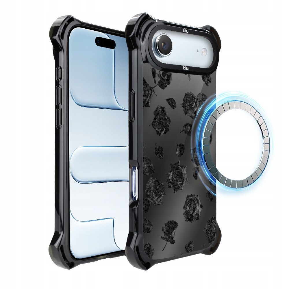 Pouzdro pro iPhone Air Ibizu DropGuard Ultra s MagSafe, půlnoční, snovorůžový